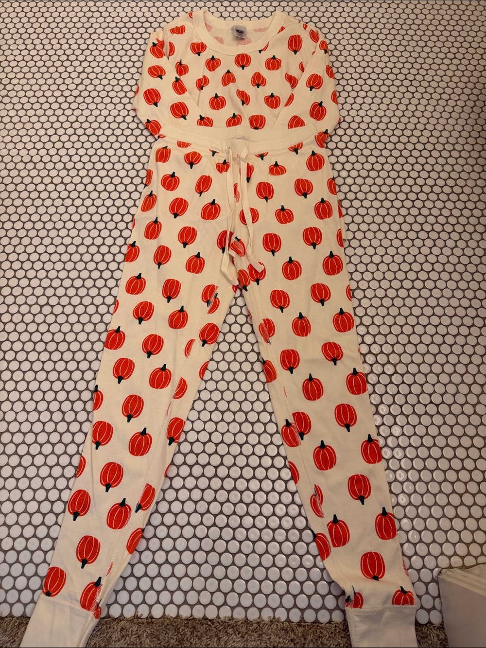Hanna Andersson pajamas with Orange Pumpkin Print
